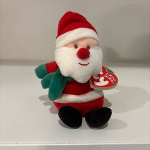 Ty Jingle Beanies KRINGLES Santa Plush with Red & White W/Tag
